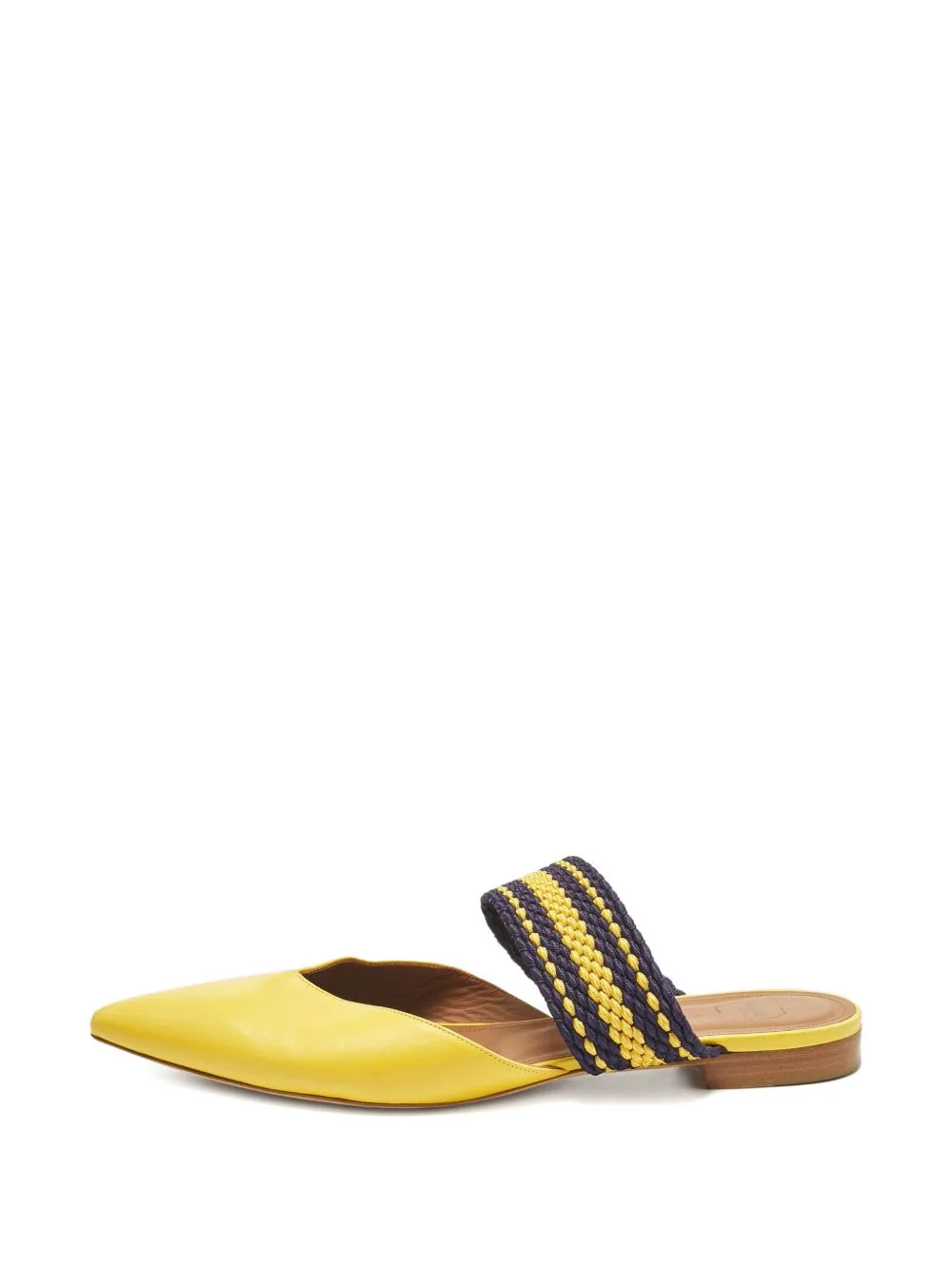 Leather Pointed Mules by Malone Souliers