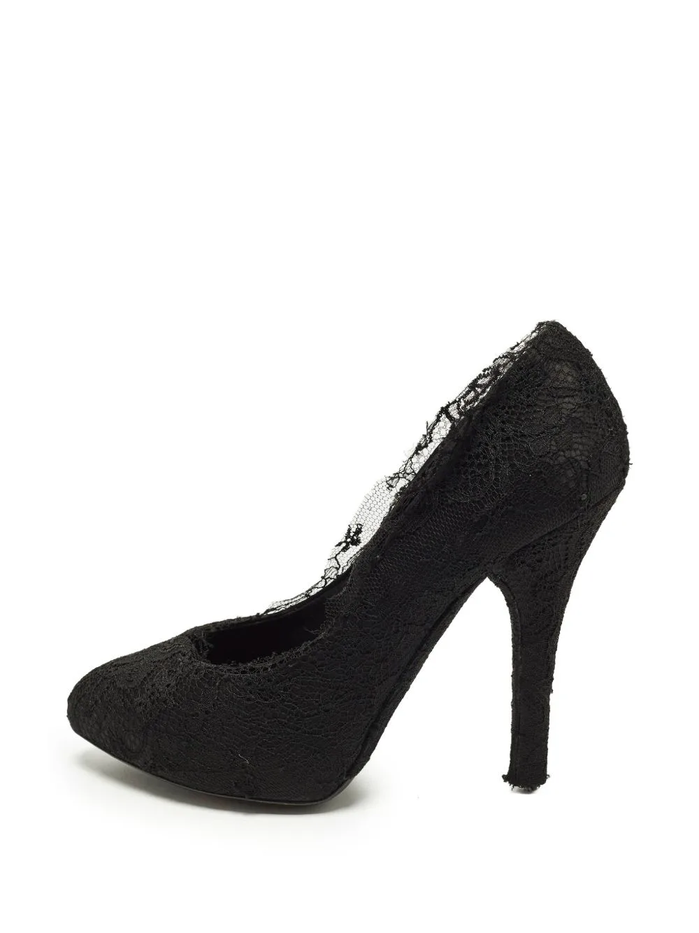 Lace Round-Toe Pumps by Dolce & Gabbana Pre-Owned