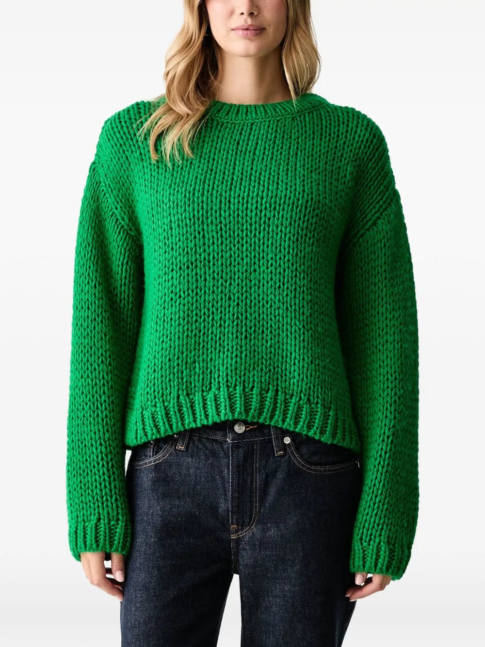 Chunky-Knit Ribbed-Trim Sweater by Joop!