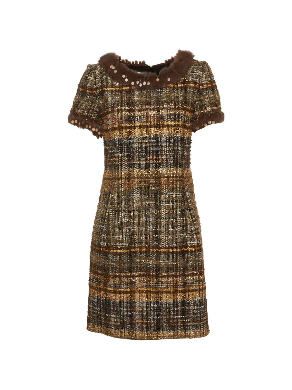 Embellished Tweed Mini Dress by Oscar de la Renta Pre-Owned