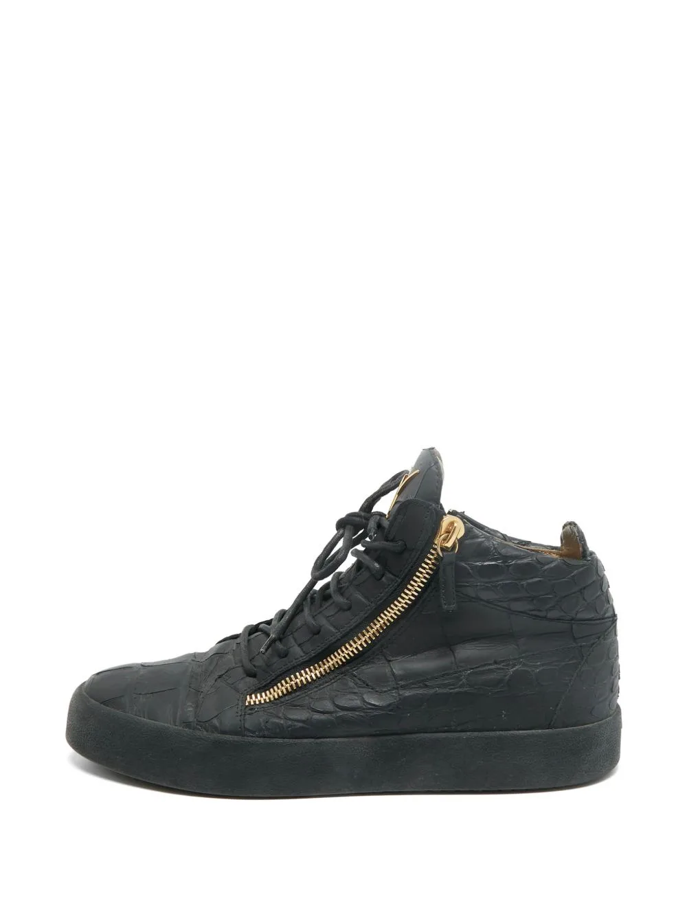 Croc-Embossed High-Top Sneakers by Giuseppe Zanotti Vintage