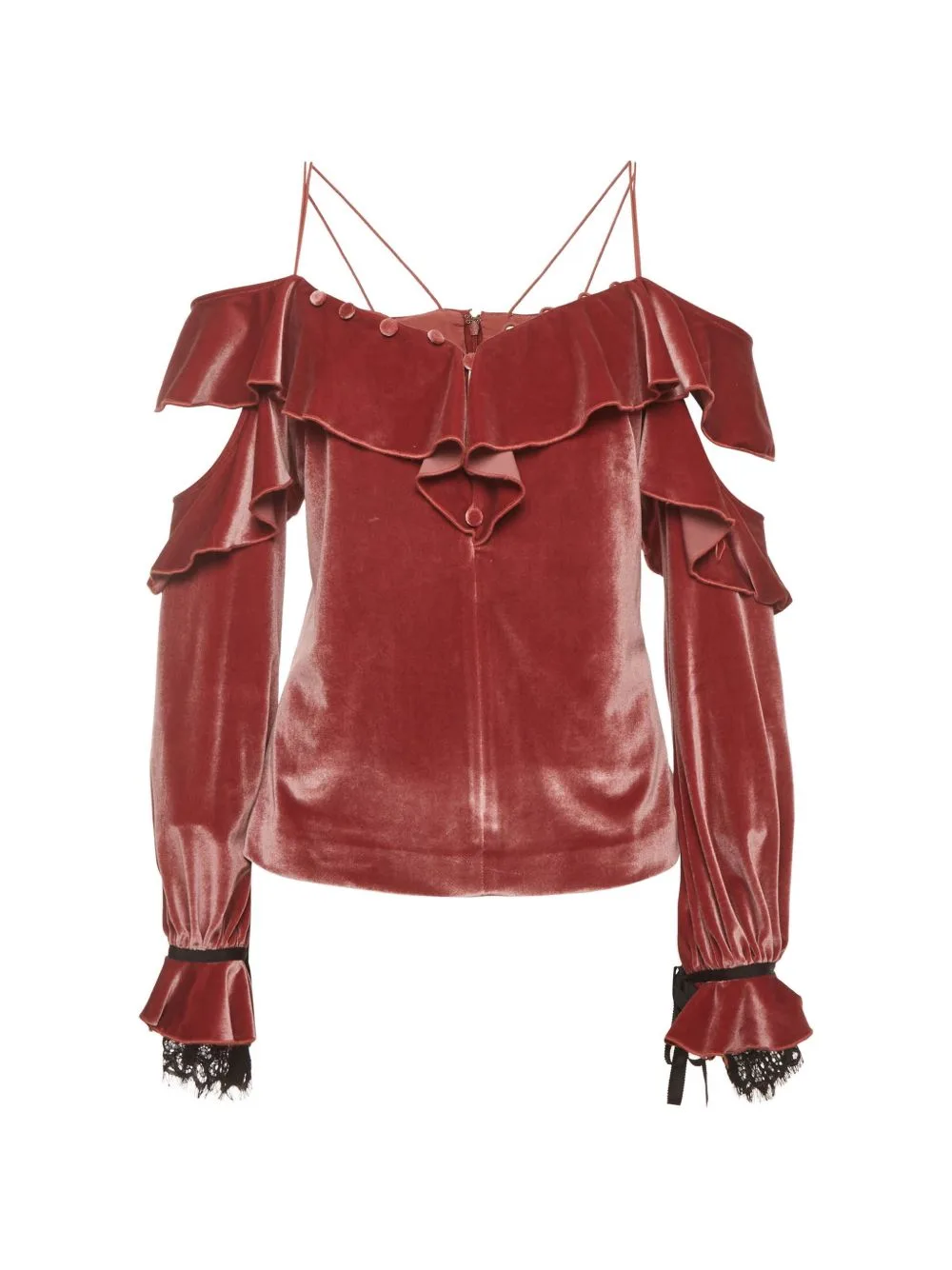 Ruffled Off-Shoulder Top by Self-Portrait