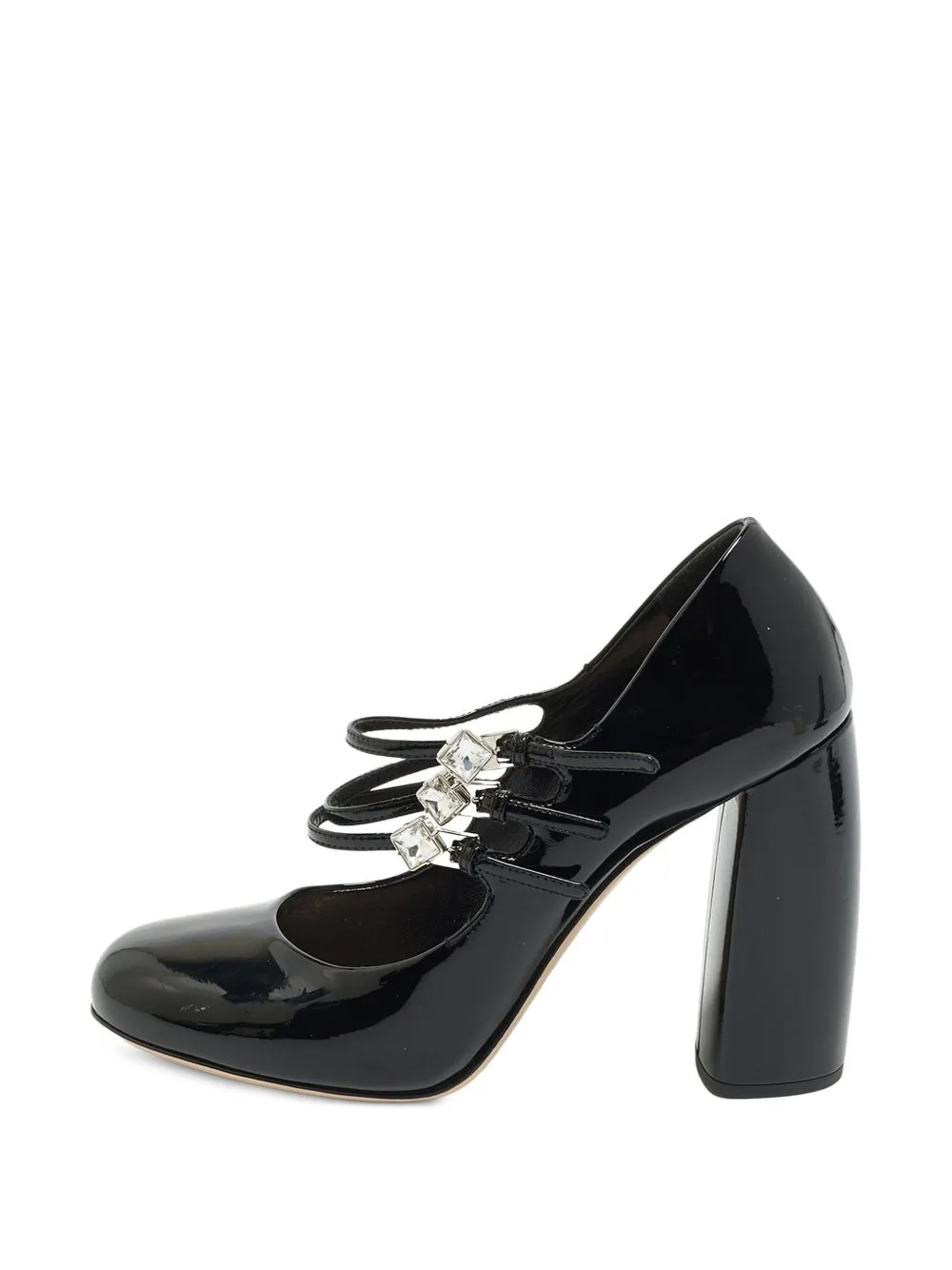 Embellished Triple-Strap Pumps by Miu Miu Pre-Owned