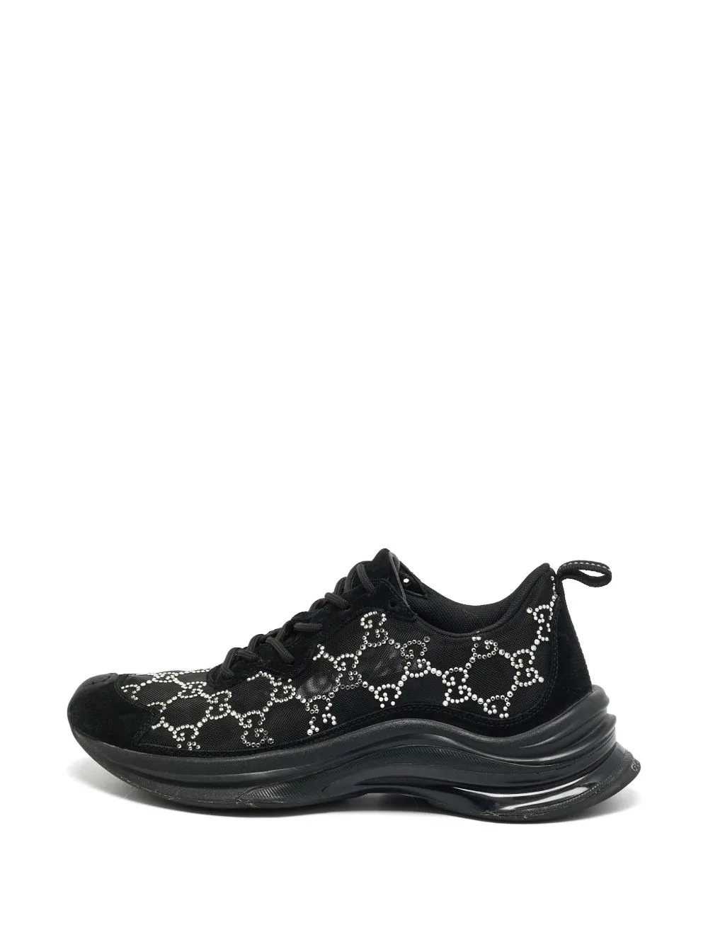 Run GG Crystal-Embellished Sneakers by Gucci Pre-Owned