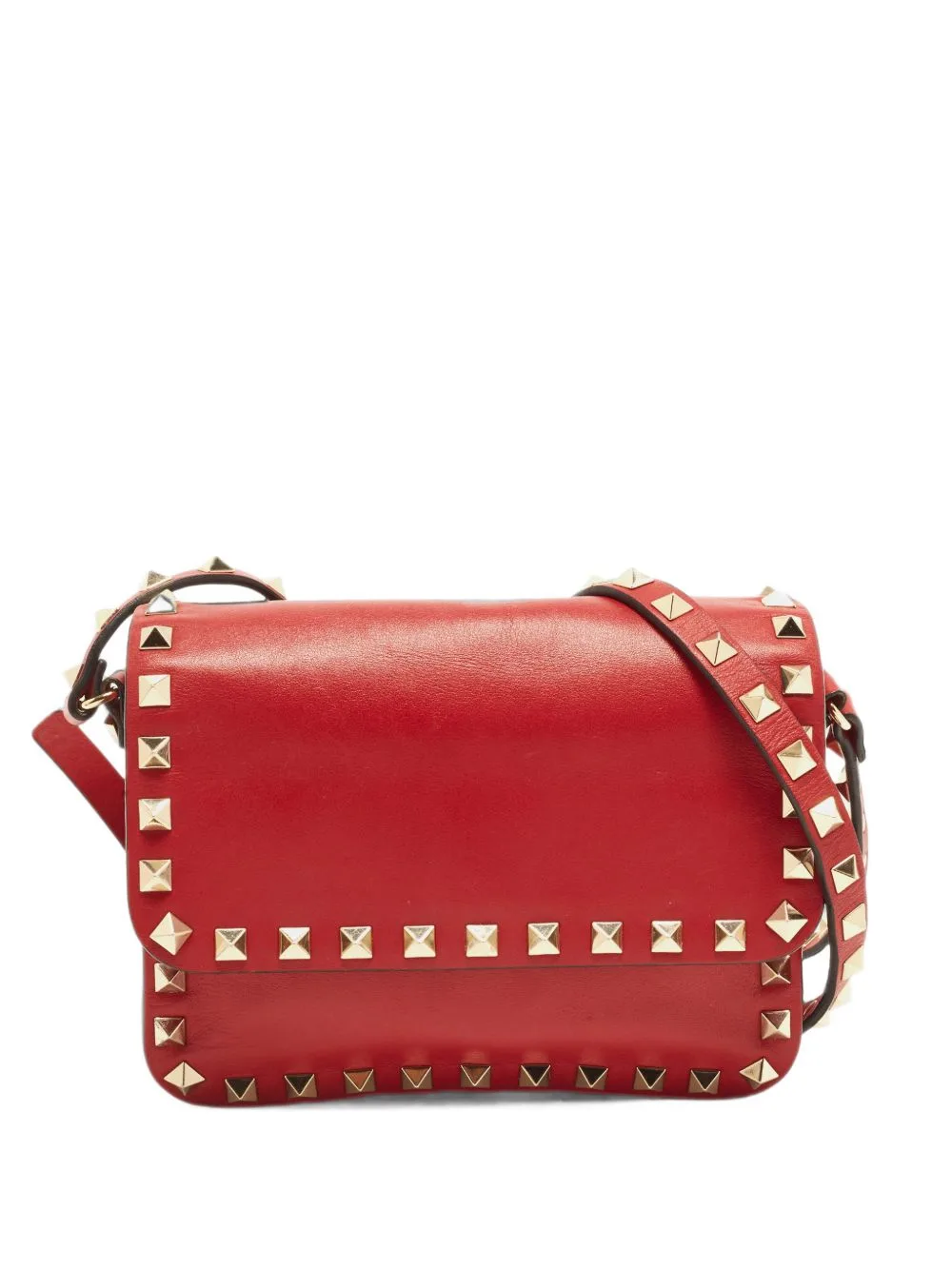 Rockstud Foldover-Top Mini Crossbody Bag