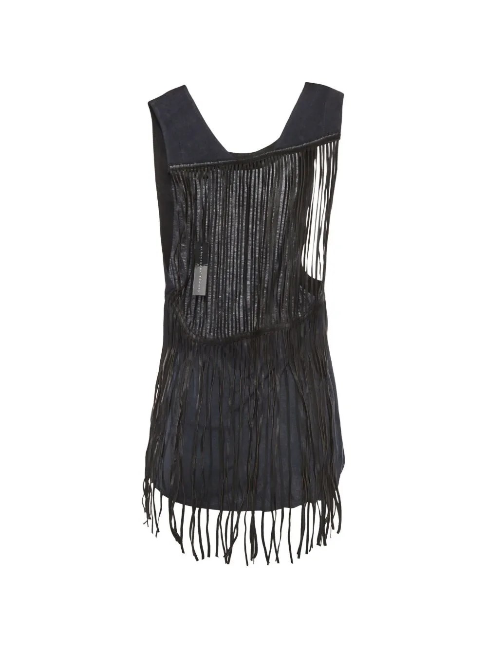 Fringed Sleeveless Top by Theory