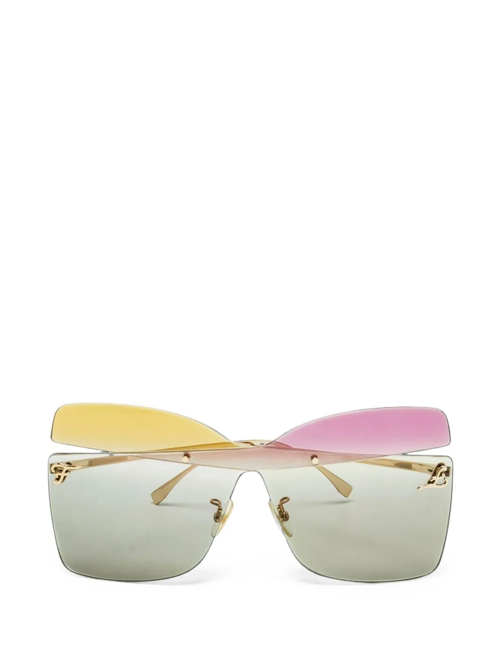 Butterfly-Frame Sunglasses by Fendi Pre-Owned