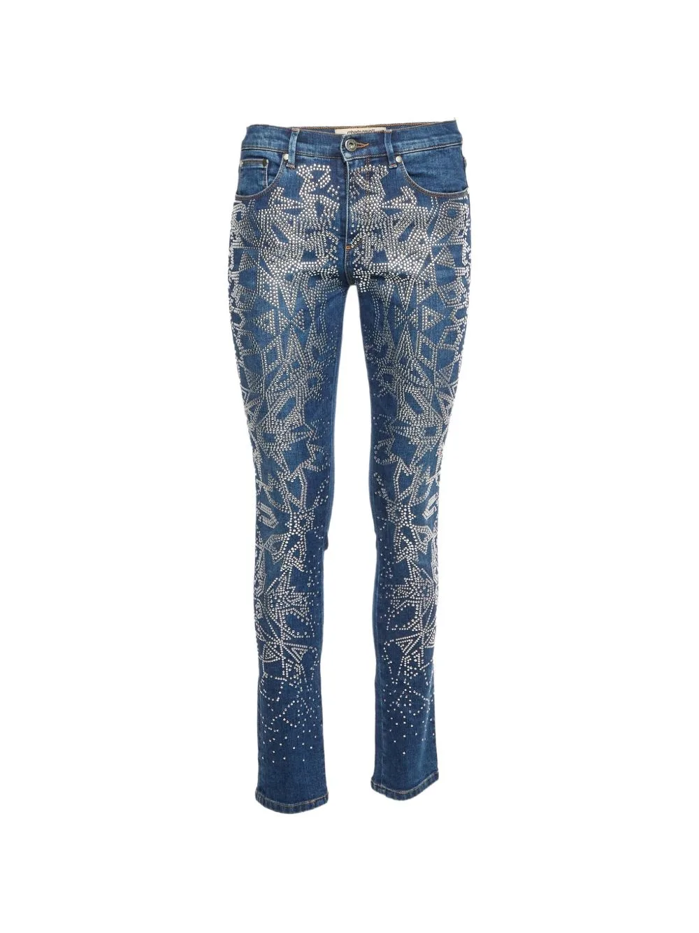Studded Slim-Fit Jeans by Roberto Cavalli Vintage