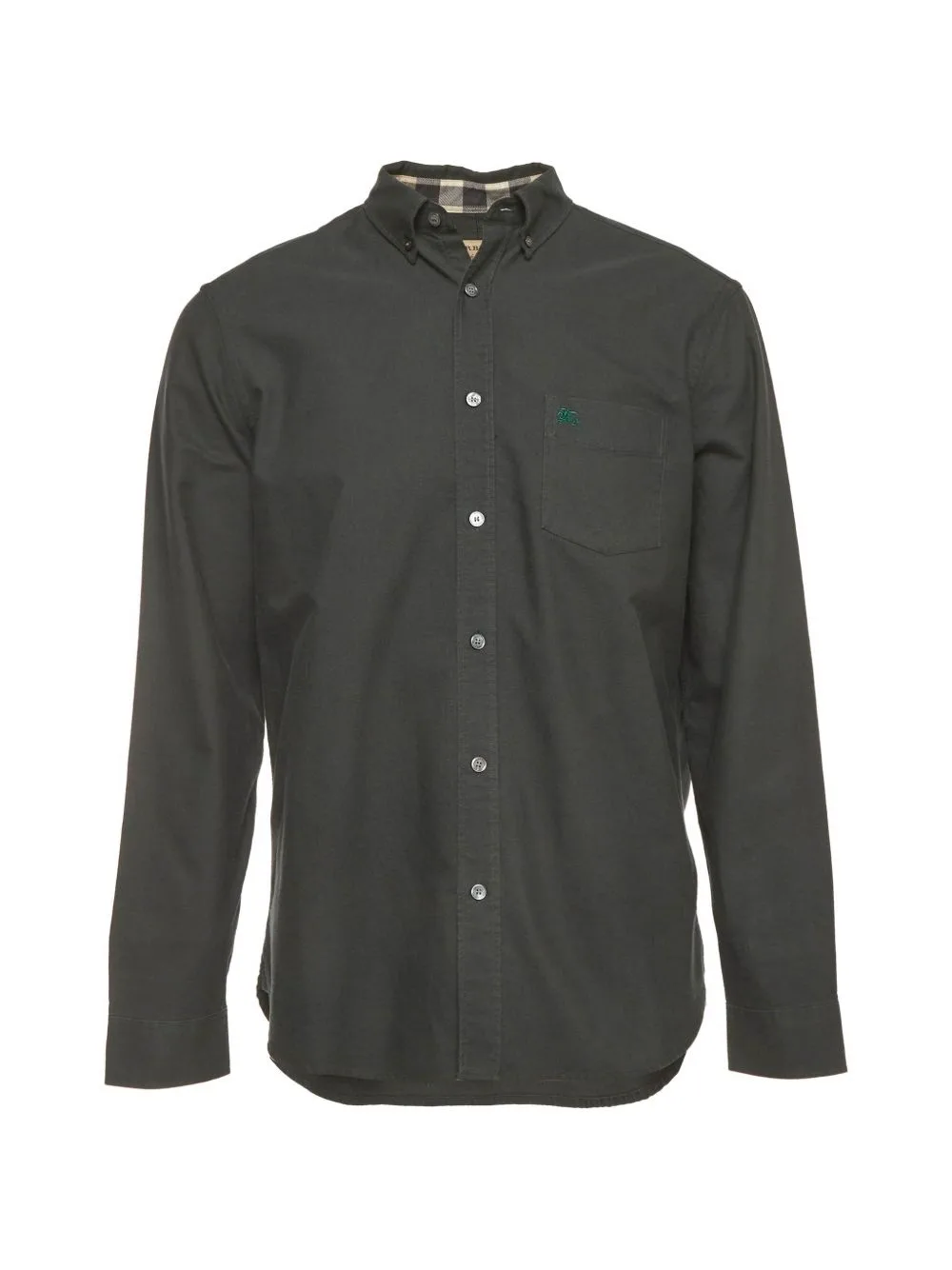Embroidered-Logo Long-Sleeve Shirt by Burberry Pre-Owned