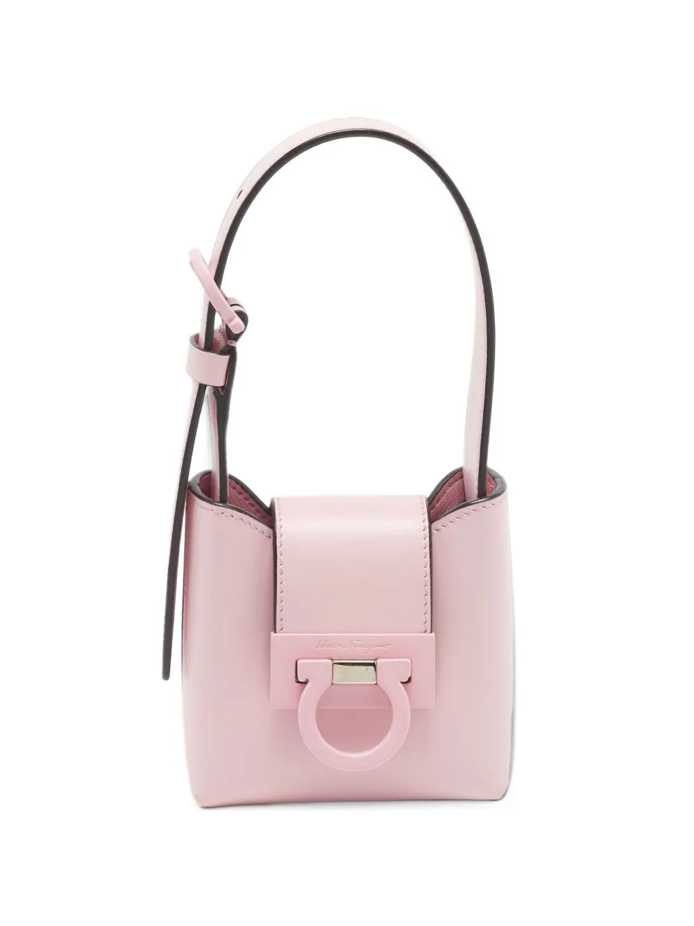 Mini Trifolio Leather Tote Bag by Ferragamo Pre-Owned