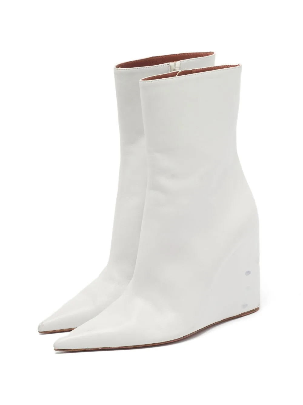 Pernille Wedge Ankle Boots by Amina Muaddi