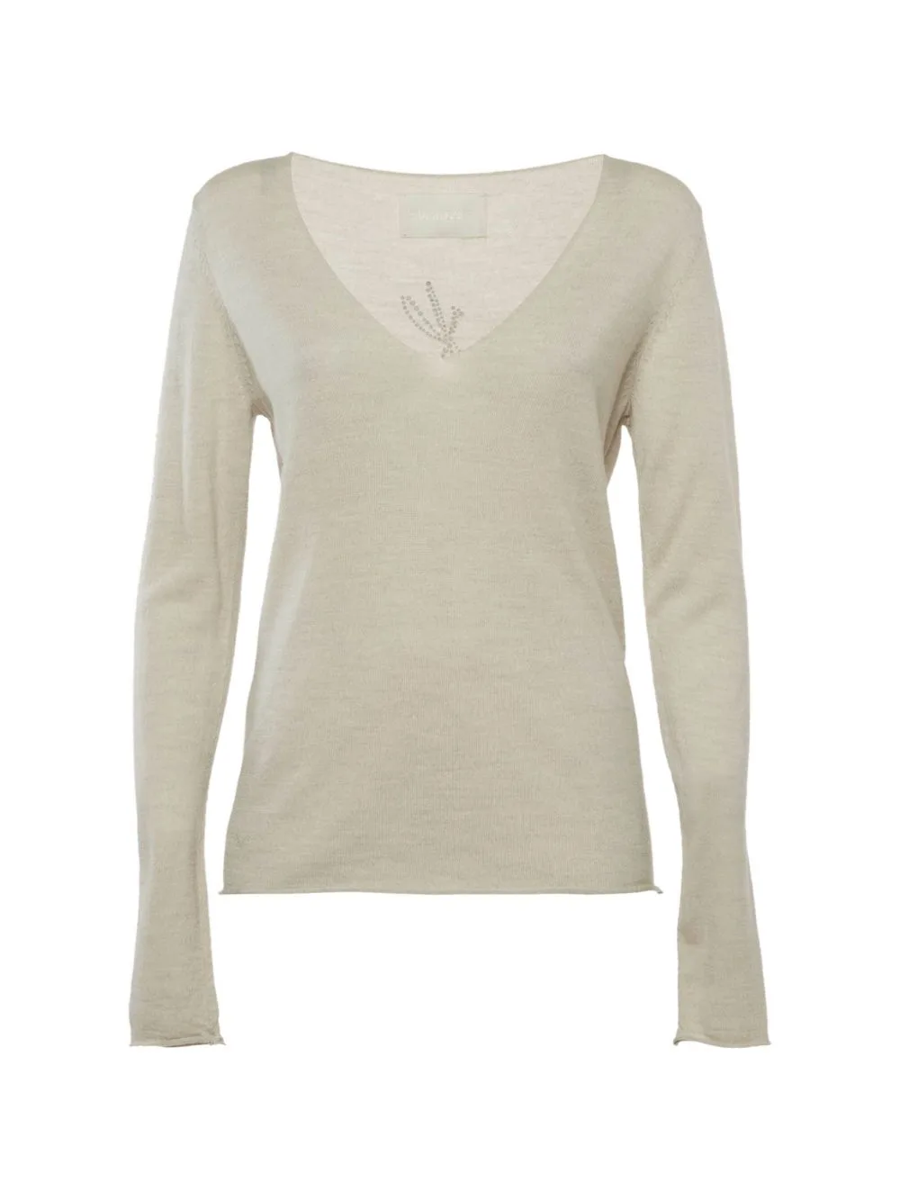 Rhinestone-Embellished Long-Sleeve Top by Zadig&Voltaire