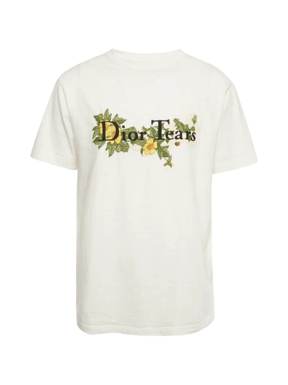 Christian Dior Pre-Owned x Denim Tears Floral-Embroidered T-Shirt by Christian Dior Pre-Owned