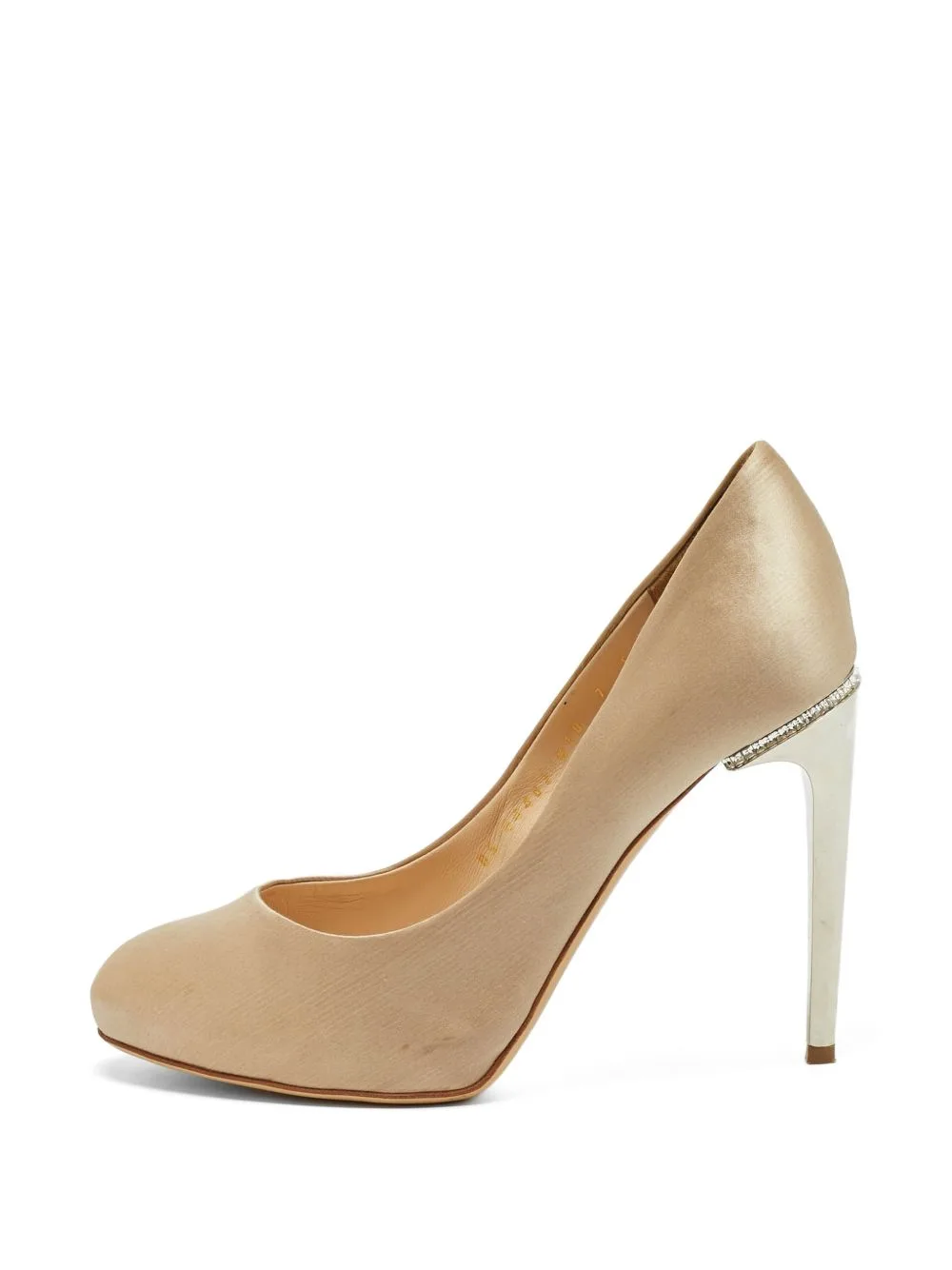 Crystal-Embellished Platform Pumps by Ferragamo Pre-Owned