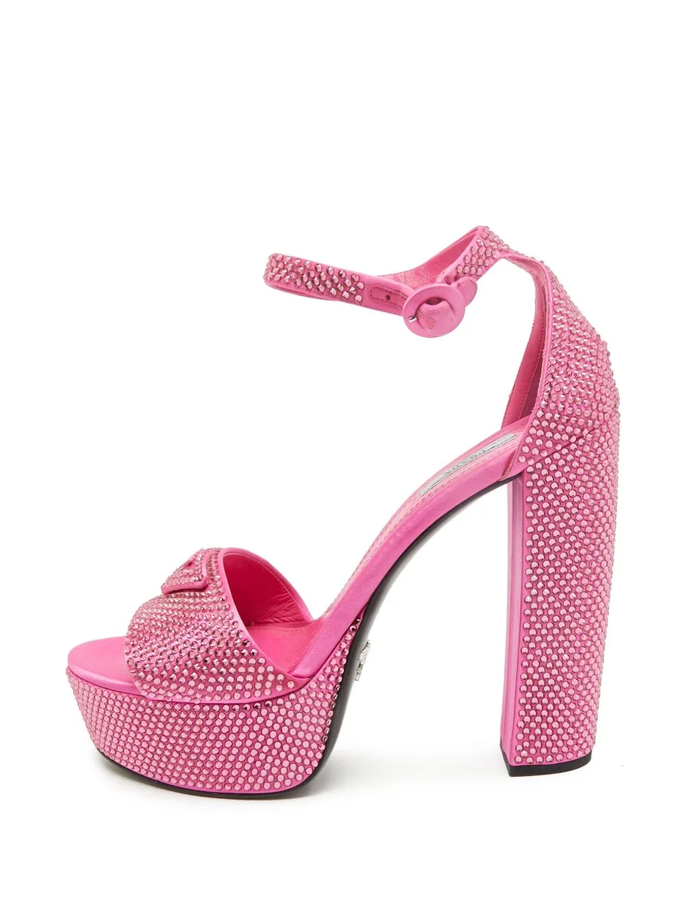 Crystal-Embellished Ankle-Strap Sandals by Prada Pre-Owned
