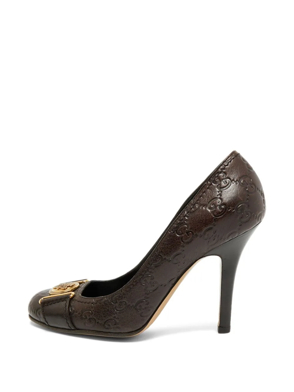 Hysteria GG-monogram Leather Heeled Pumps by Gucci Pre-Owned