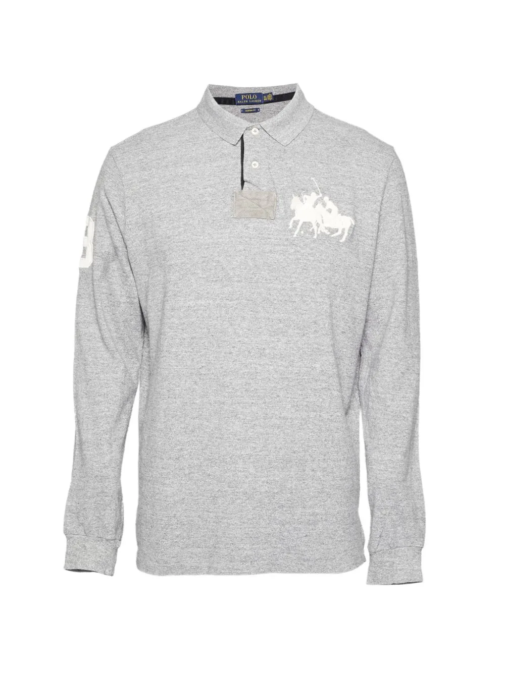 Custom Fit Long-Sleeve Polo Shirt by Polo Ralph Lauren Vintage