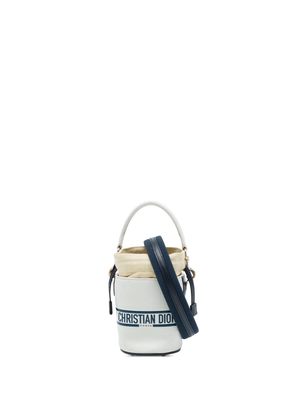 2022 Micro Calfskin Vibe Drawstring Bucket Bag Satchel by Christian Dior Pre-Owned