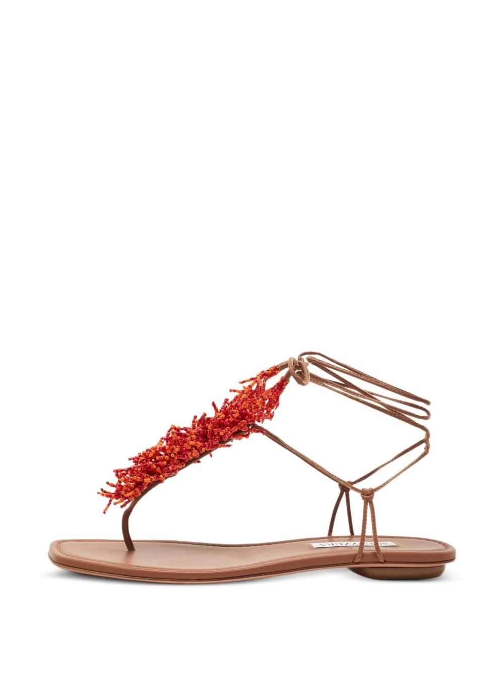 Panarea Beaded Sandals by Aquazzura