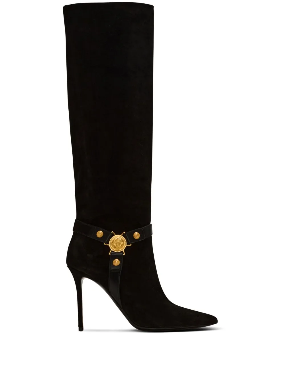 Eva 95mm Suede Biker Boots by Balmain