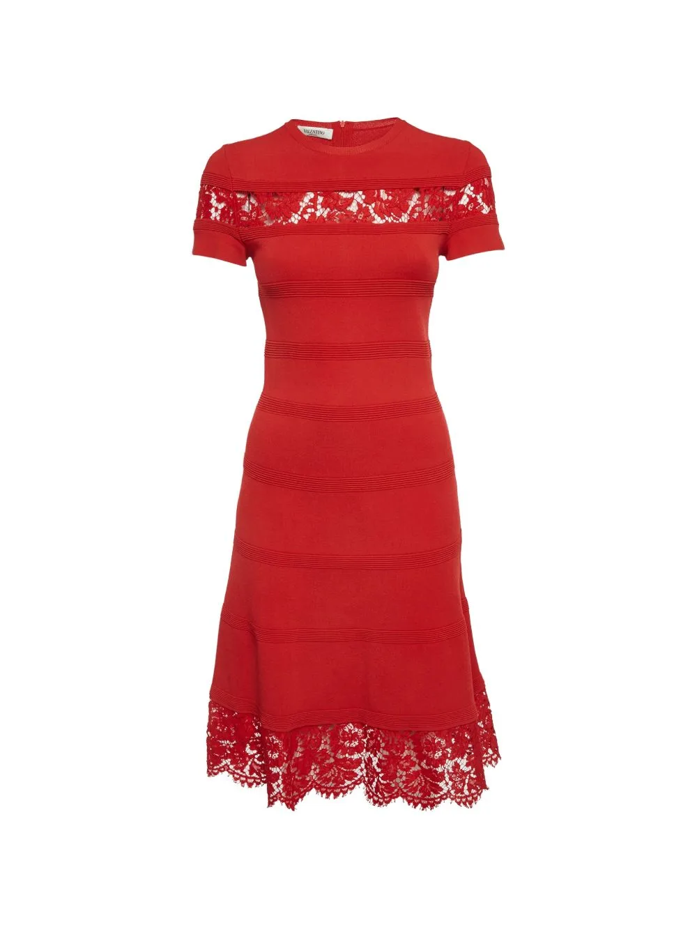 Lace-Trim Mini Dress by Valentino Garavani Pre-Owned