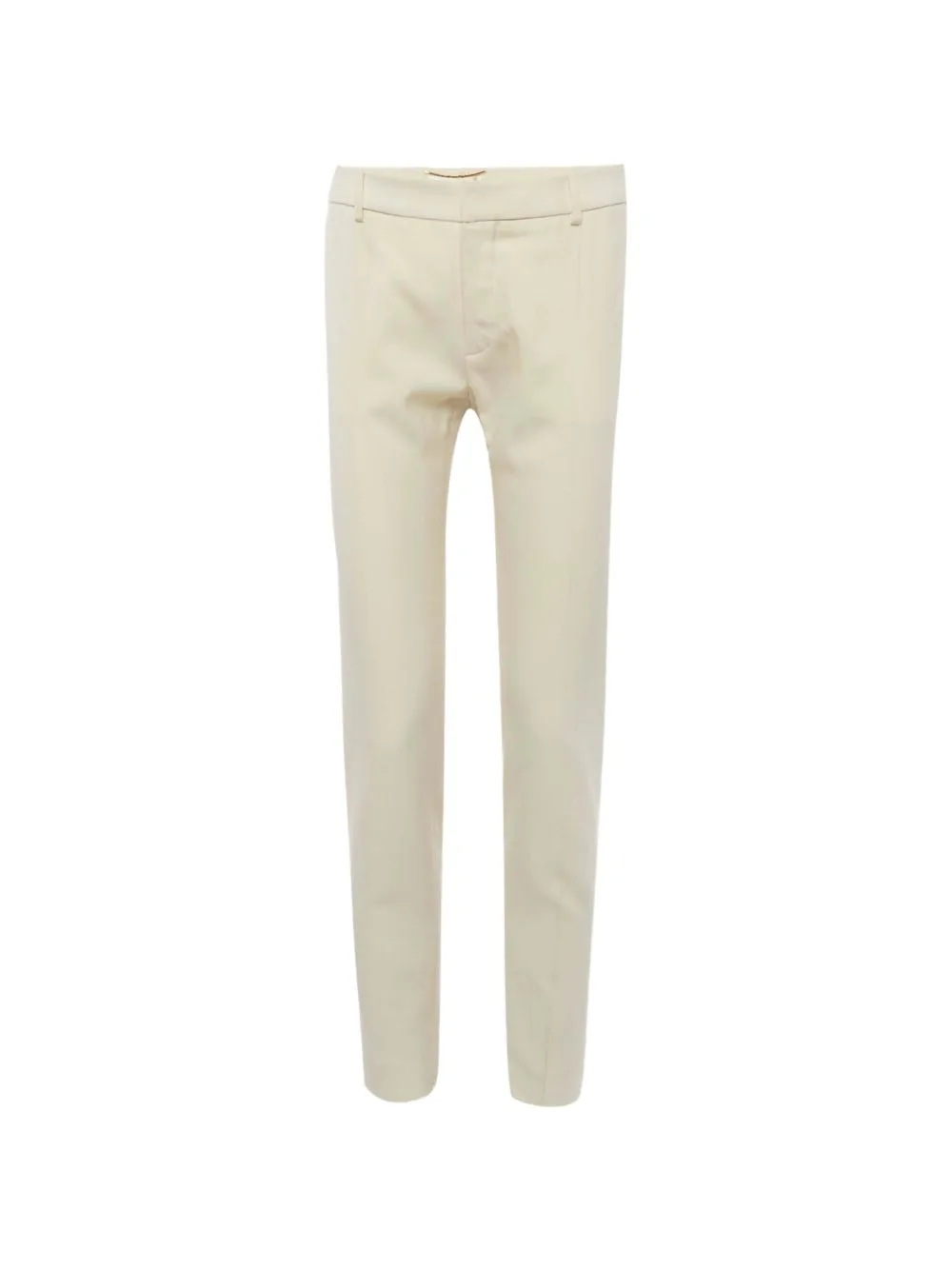 Straight-Fit Gabardine Trousers