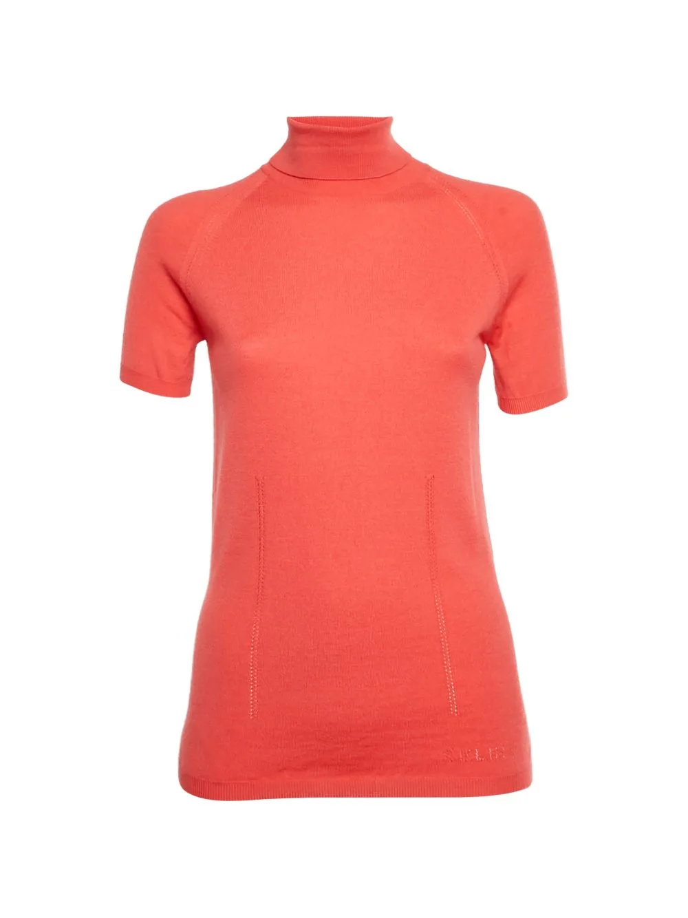 Turtleneck Short-Sleeve Sweater by Celine Pre-Owned