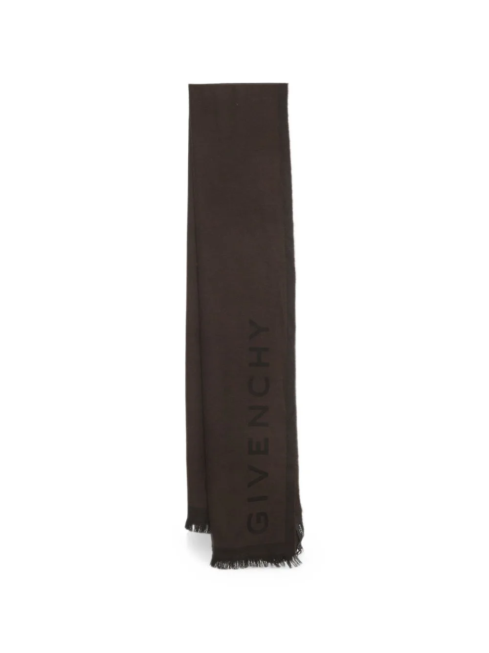 Logo-Jacquard Fringed Scarf by Givenchy Pre-Owned