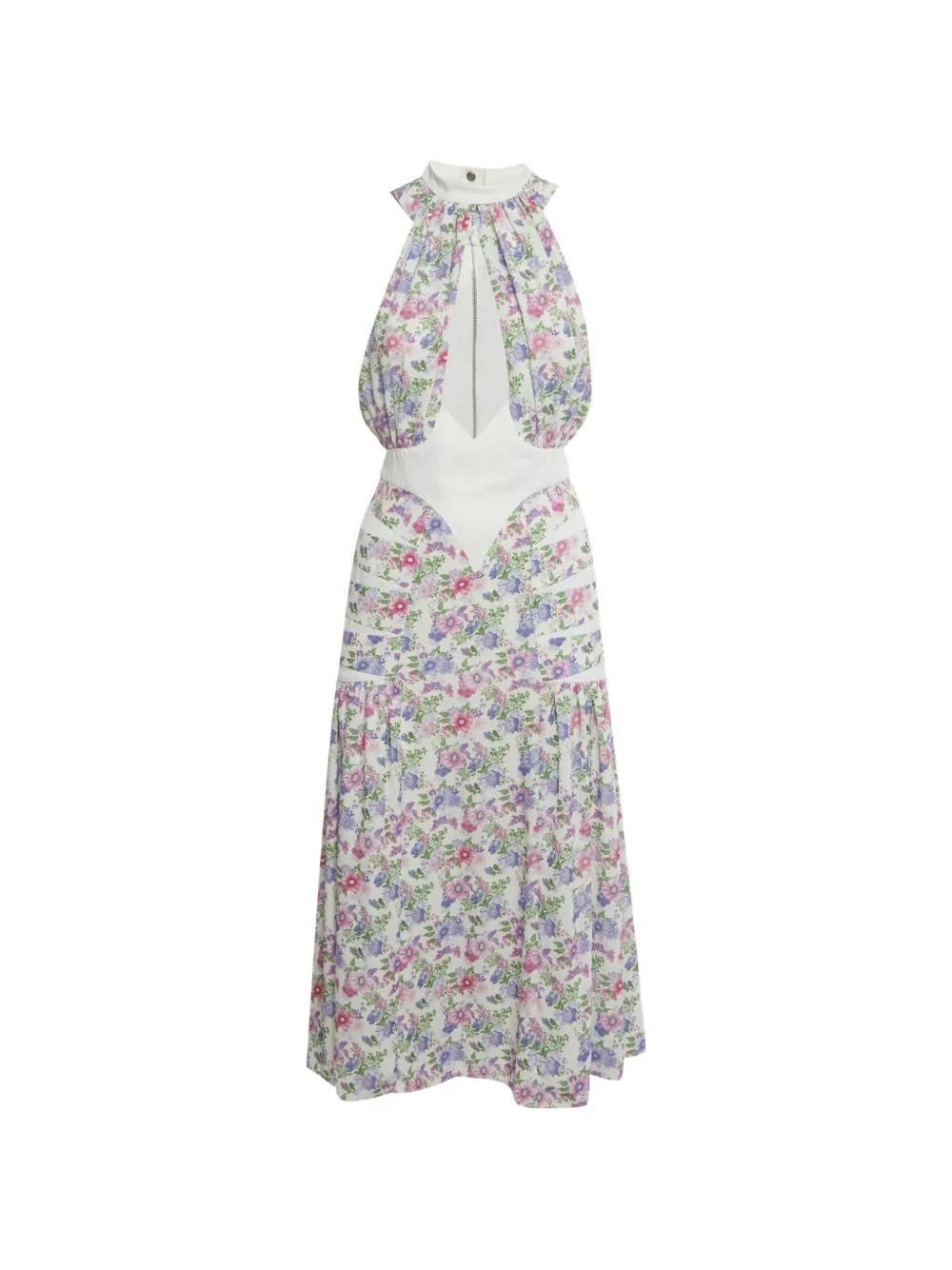 Floral-Print Halterneck Dress by Paco Rabanne Pre-Owned
