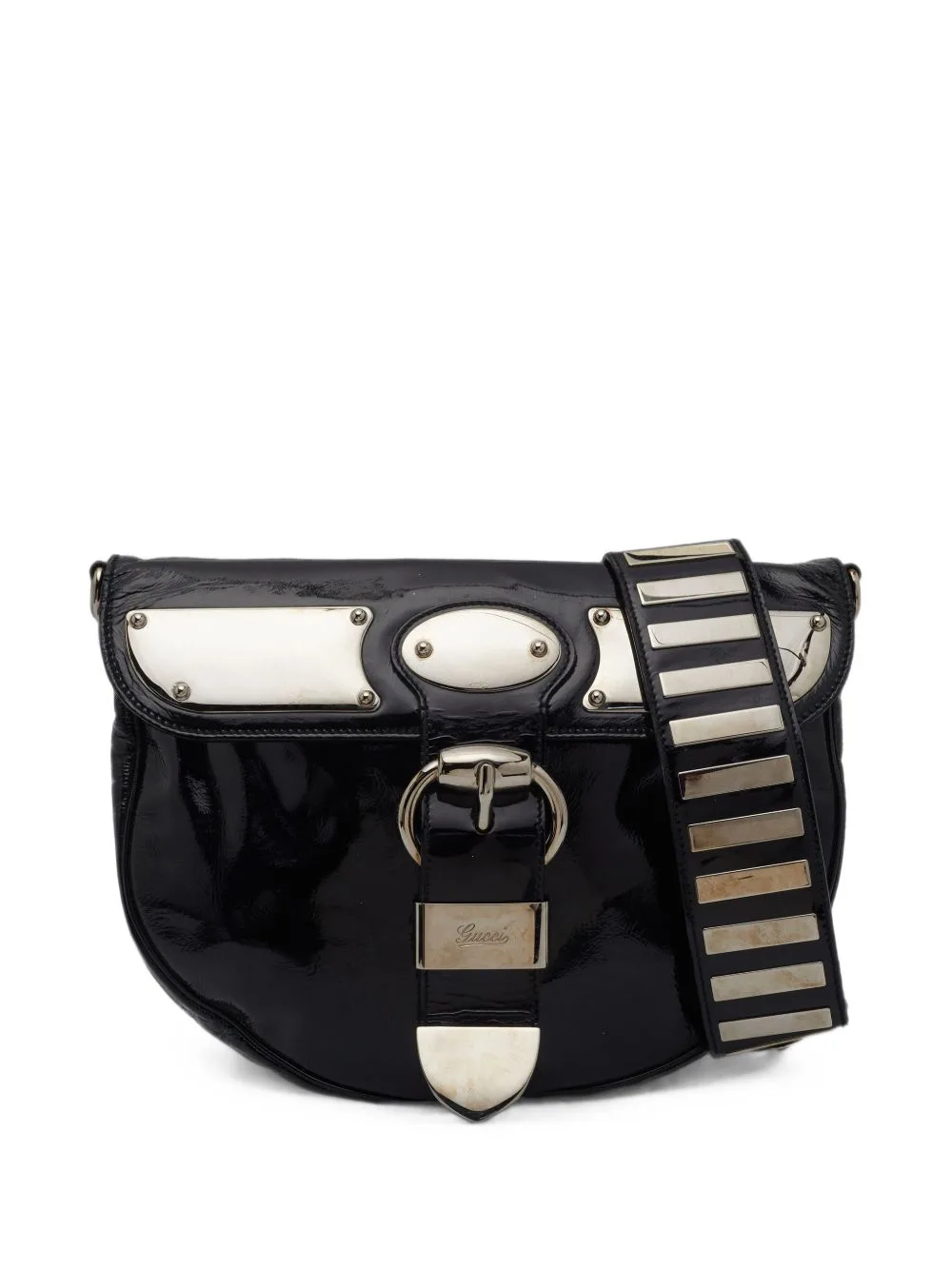 Romy Buckle Shoulder Bag by Gucci Pre-Owned