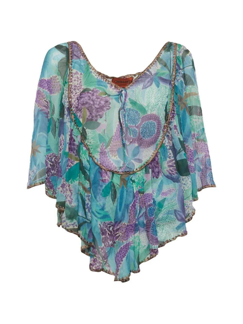 Floral-Print Silk Blouse by Missoni Pre-Owned