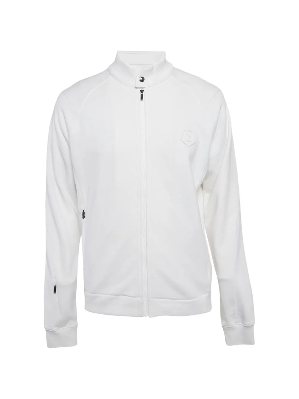 Logo-Patch Zip-Up Sweatshirt by Zegna