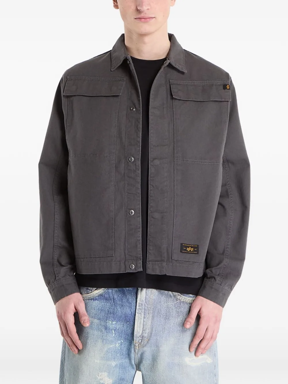 Flap-Pocket Shirt Jacket by Alpha Industries