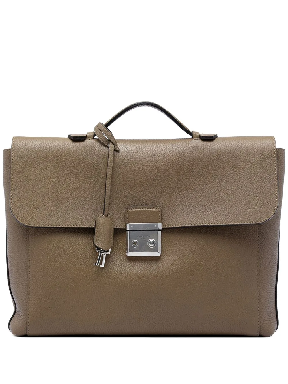2014 Taurillon Serviette Dorian Briefcase Business Bag by Louis Vuitton Pre-Owned