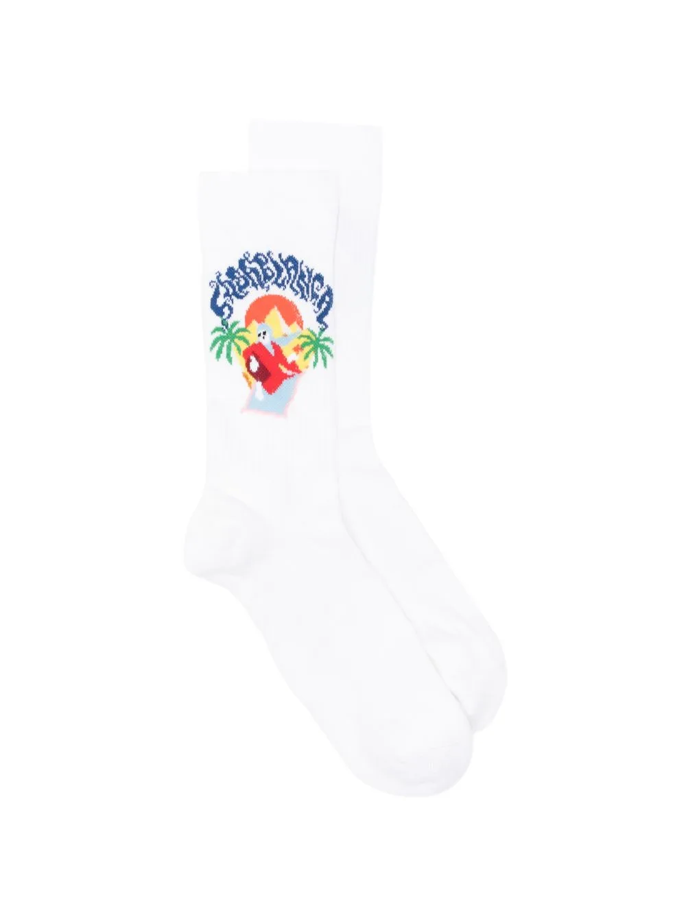Graphic-Knit Socks by Casablanca