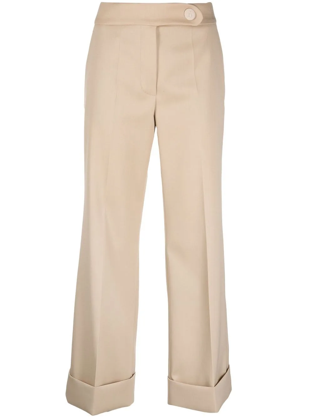 Mid-Rise Cropped Wool Trousers by Lanvin