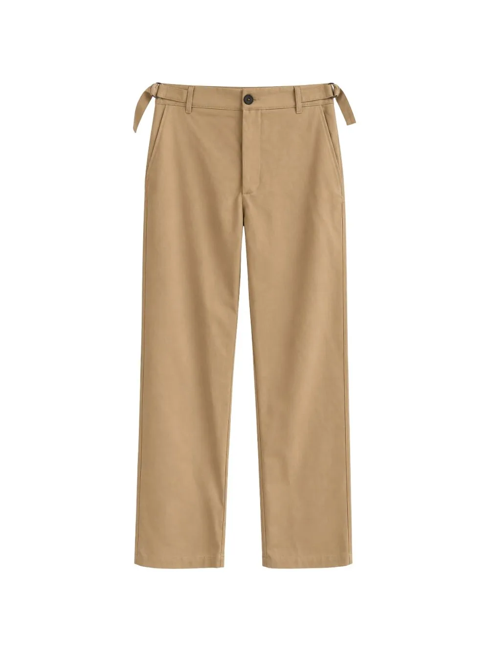 Side-Strap Straight-Leg Trousers by AMARÁNTO