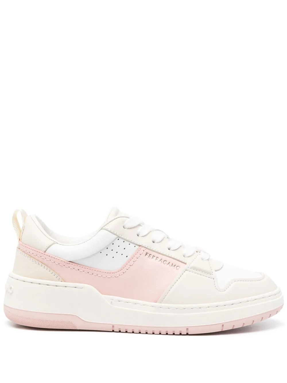 Dennis Panelled Leather Sneakers by Ferragamo