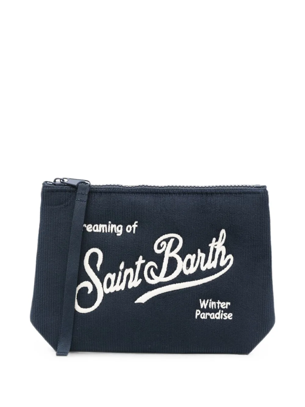 Aline Logo-Embroidered Clutch Bag by MC2 Saint Barth