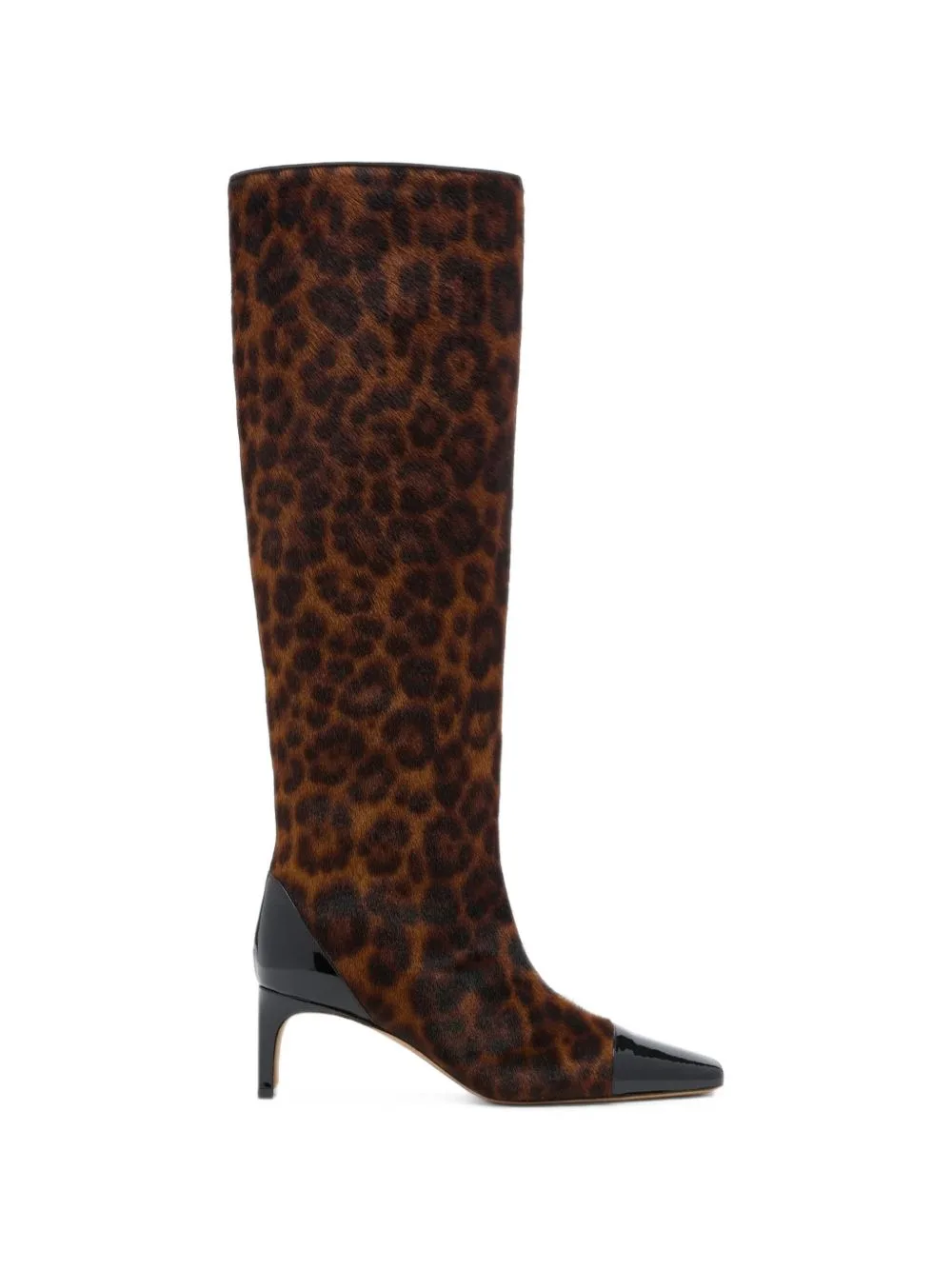 Carlyle Leopard-Print Knee-High Boots by Ulla Johnson