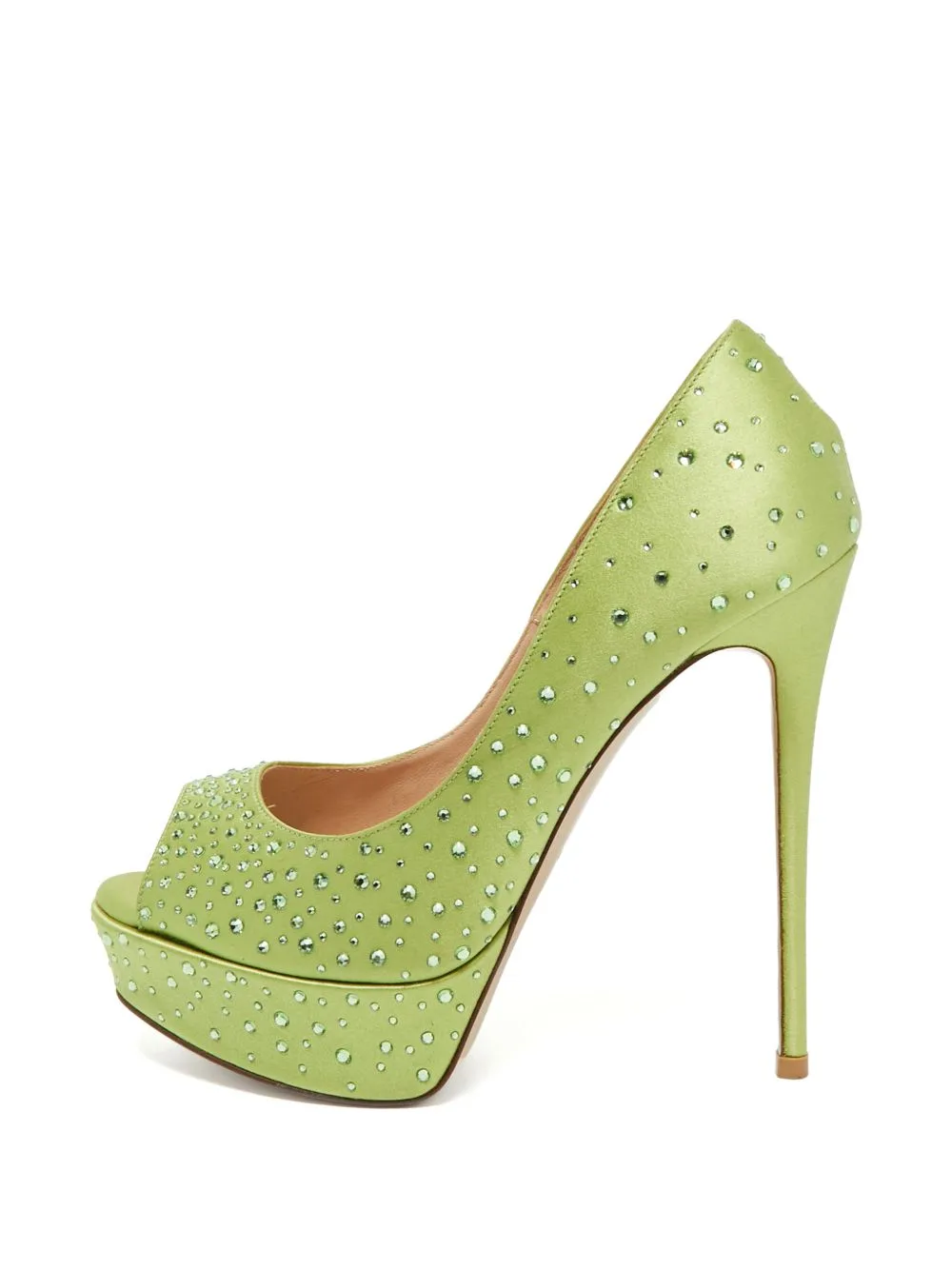 Crystal-Embellished Platform Pumps by Valentino Garavani Pre-Owned