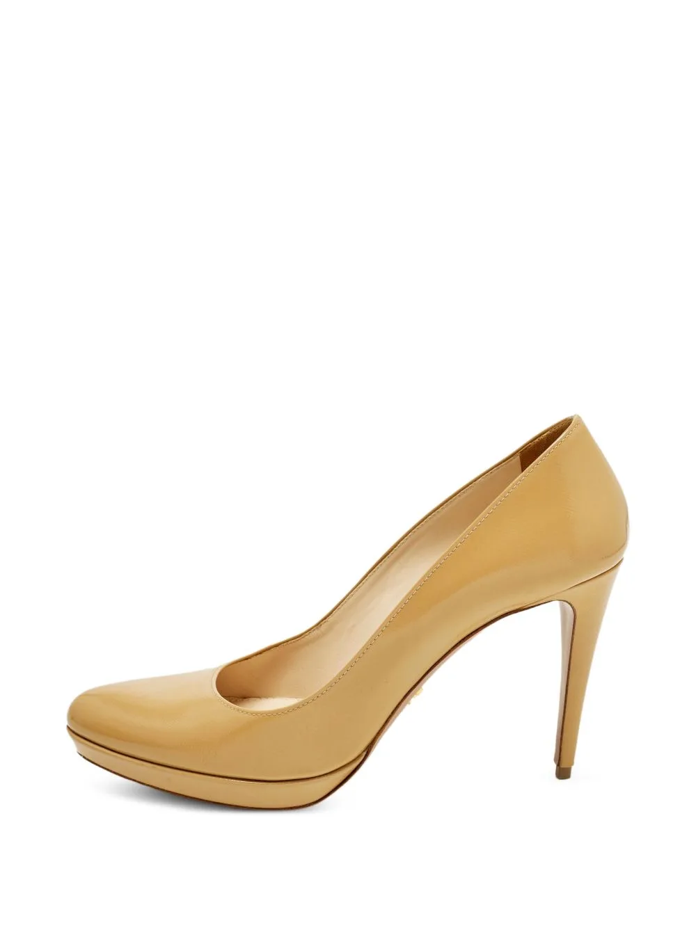Saffiano Leather Platform Pumps by Prada Pre-Owned