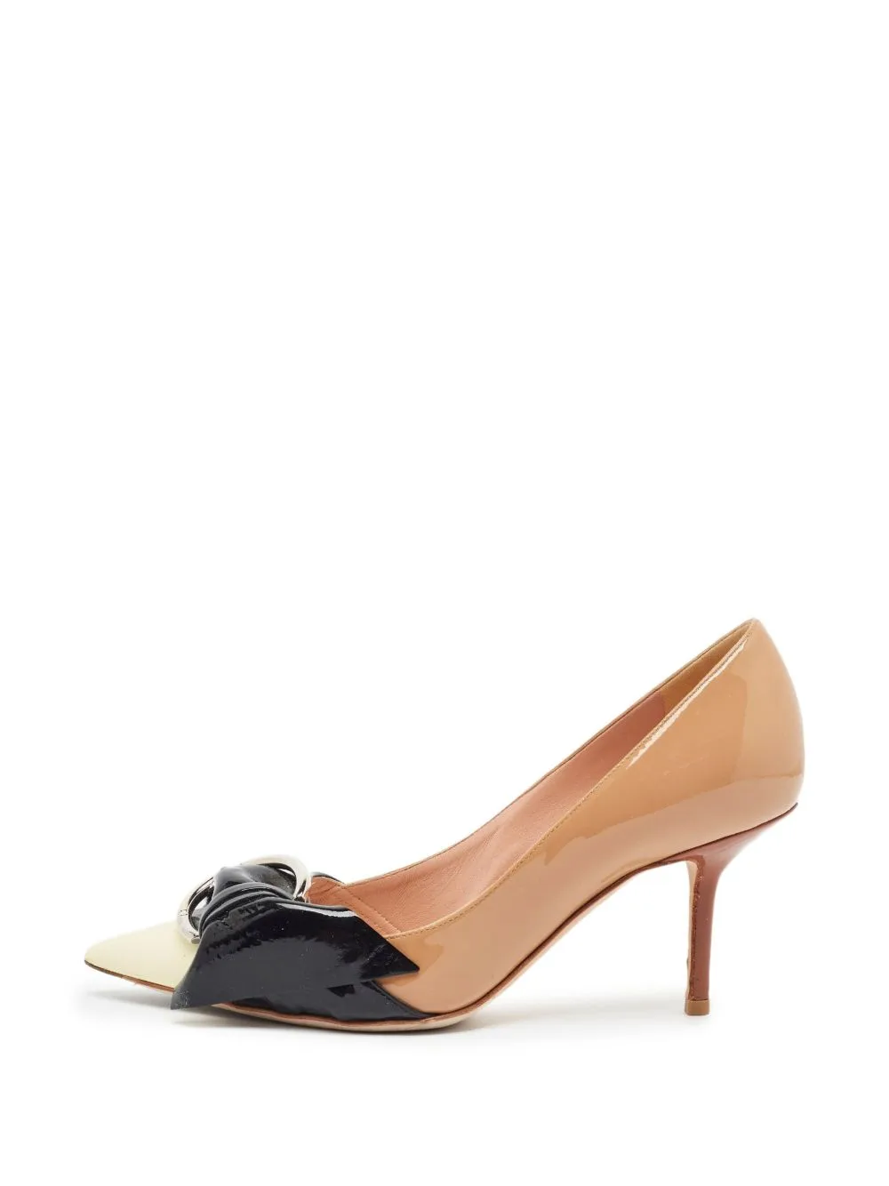 Buckled Pointed-Toe Pumps by Christian Dior Pre-Owned