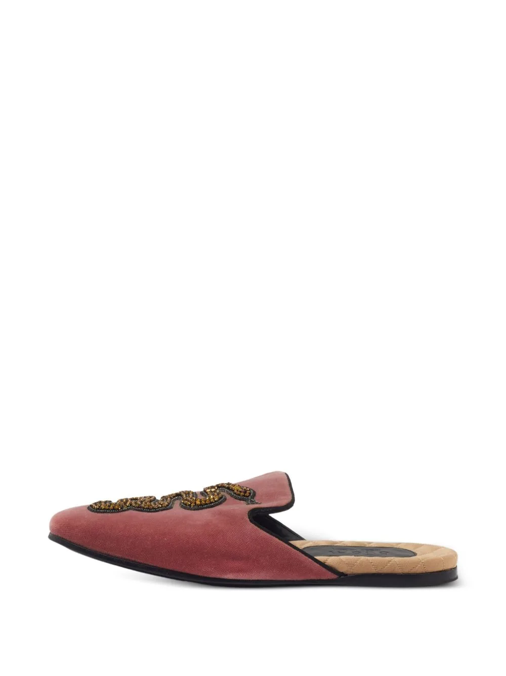Lawrence Embellished-Snake Mules by Gucci Pre-Owned