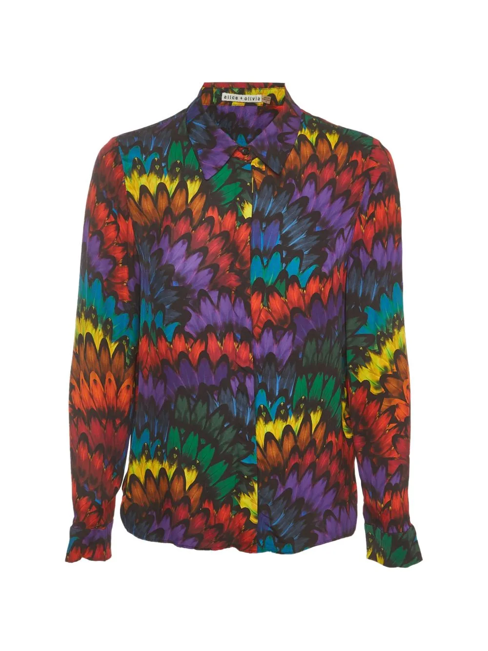 Printed Crepe Shirt by alice + olivia