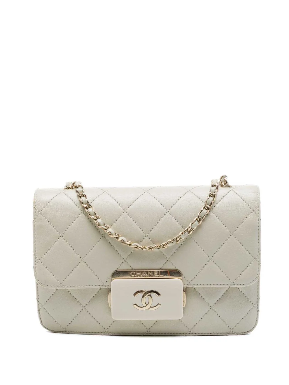 2017-2018 Mini Sheepskin Beauty Lock Flap Crossbody Bag by CHANEL Pre-Owned