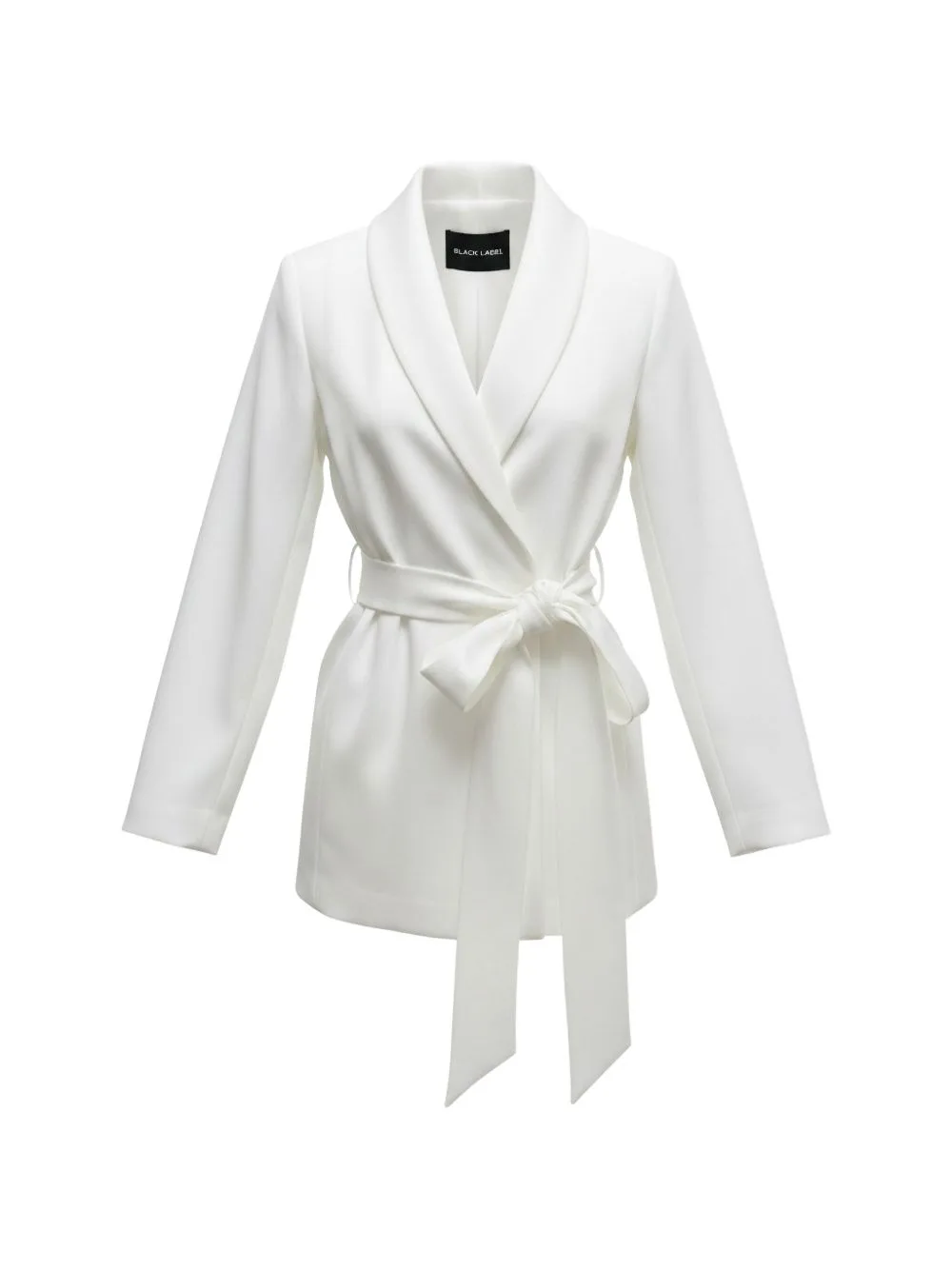 Belted Wrap-Around Jacket by Black Label
