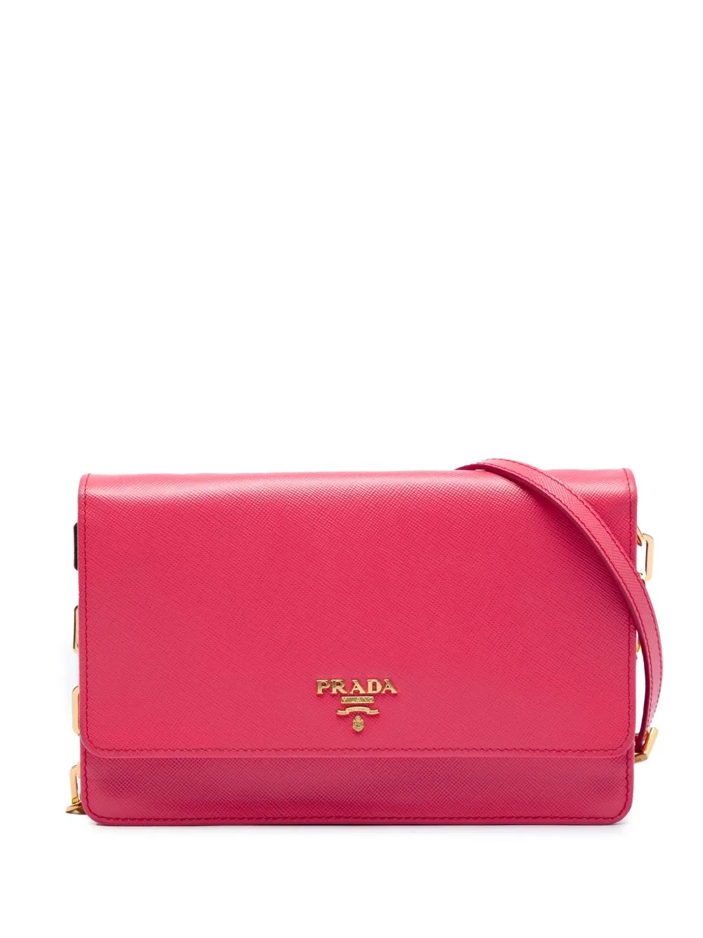 2000-2013 Saffiano Wallet on Chain Crossbody Bag by Prada Pre-Owned