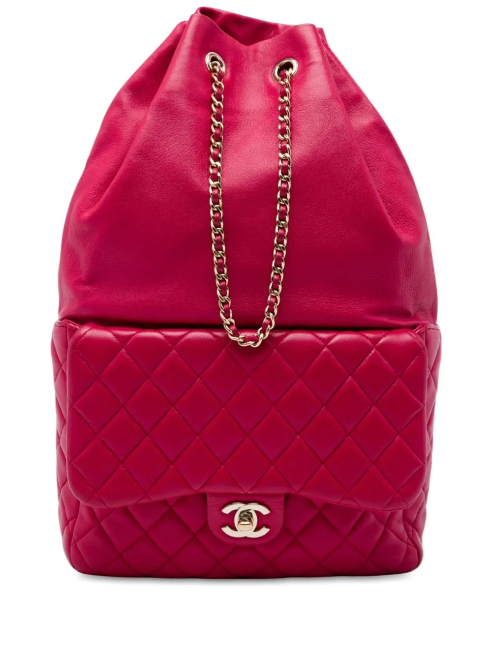 2015-2016 Large Quilted Lambskin in Seoul Backpack by CHANEL Pre-Owned