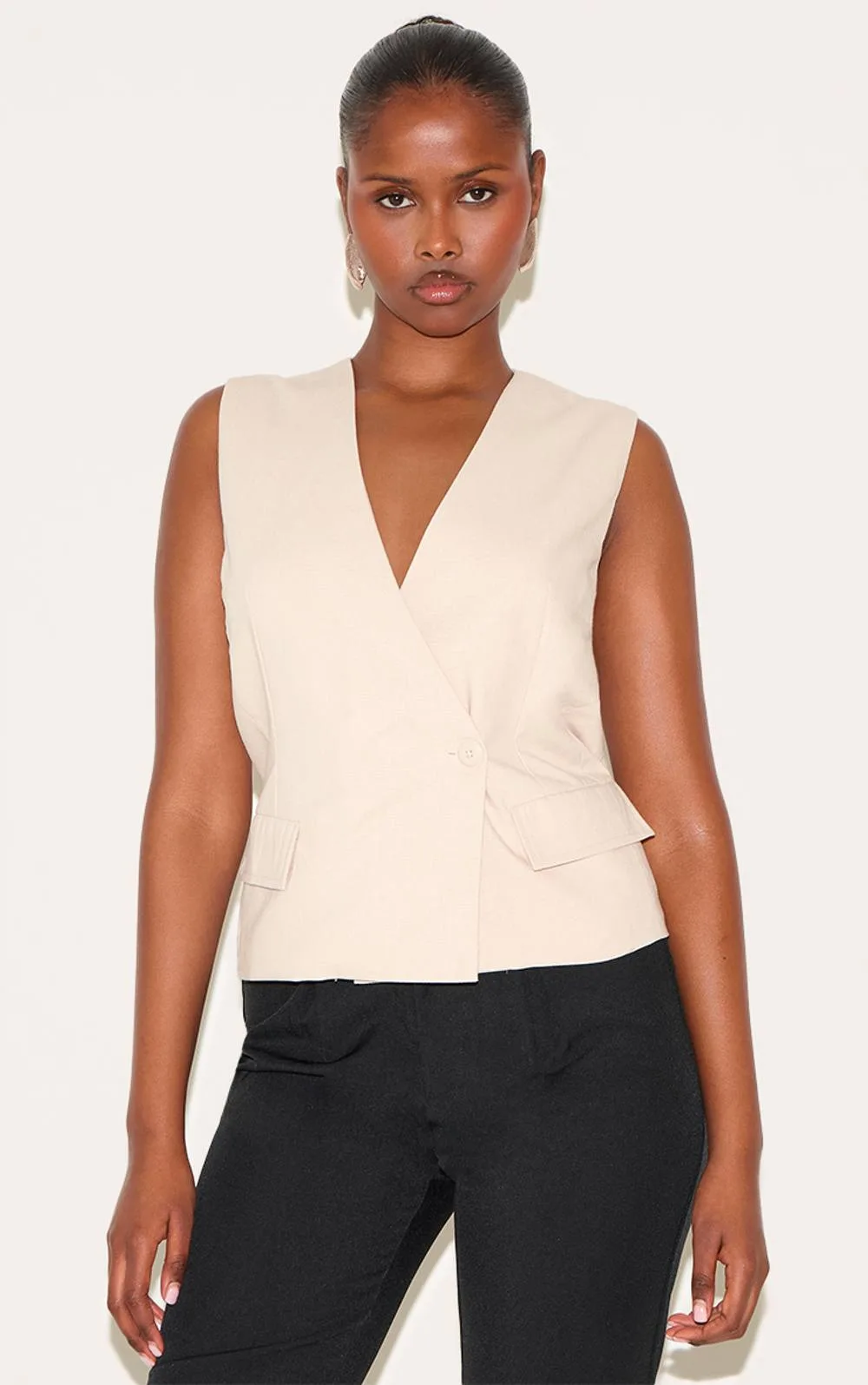 Boxy Asymmetric Waistcoat